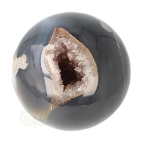 Agaat Druzy geode bol Nr 12  - Ø 7.82 cm - 627 gram, Handtassen en Accessoires, Edelstenen, Nieuw, Verzenden