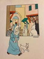 Studio Hergé - Prent met aquarel, Boeken, Nieuw