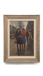 Cor Noltee (1903-1967) - Wandelende dames aan de gracht, Antiek en Kunst