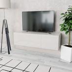 vidaXL Tv-meubel 120x40x34 cm bewerkt hout hoogglans wit, Huis en Inrichting, Kasten |Televisiemeubels, Nieuw, Verzenden