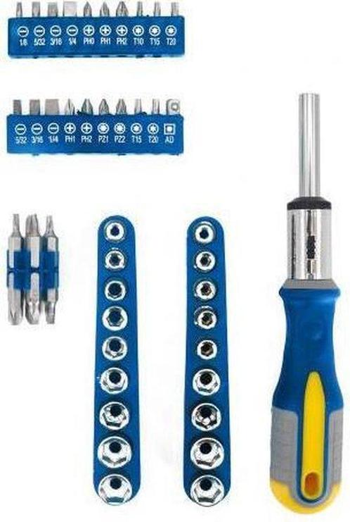 Tweedekans | Kinzo Gereedschapset: Bitset/ Doppenset met, Doe-het-zelf en Bouw, Gereedschap | Handgereedschap, Ophalen of Verzenden