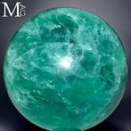 Natuurlijke groene fluorietkristal Grote uitgehouwen groene, Antiek en Kunst