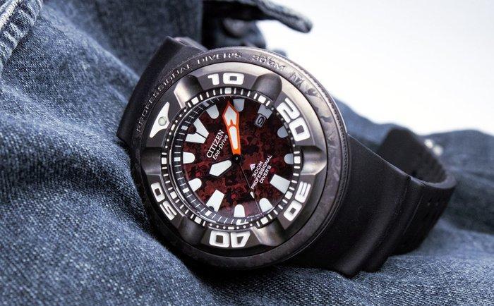 Citizen - Divers Eco Drive 300 BAR GODZILLA - Limited, Handtassen en Accessoires, Horloges | Heren