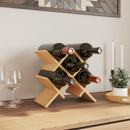 vidaXL Casier à vin pour 5 bouteilles 41x15x25 cm bambou, Maison & Meubles, Accessoires pour la Maison | Porte-bouteilles, Neuf