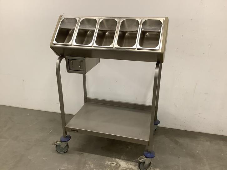 Rieber bestekwagen Blanco met zwenkwielen, Zakelijke goederen, Horeca | Keukenapparatuur, Gebruikt, Overige typen, Ophalen of Verzenden