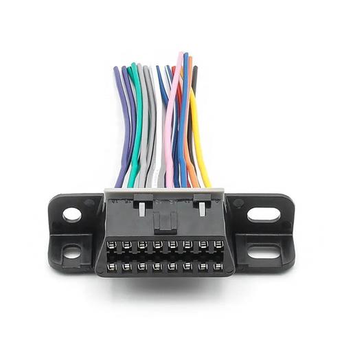 Universele 16 Pins OBD2 Poort Met 16 Open Eindkabels 10 cm, Auto diversen, Autogereedschap, Verzenden