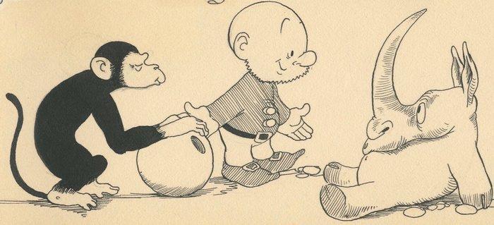 Dulieu, Jean - 1 Original drawing - Paulus de Boskabouter -, Boeken, Stripverhalen