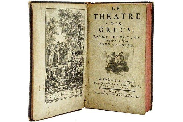 R.P. Brumoy - Le Théâtre des Grecs - 1749, Antiek en Kunst, Antiek | Boeken en Manuscripten