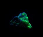 9 Fluorescente mineralen SW + LW Calciet Hyaliet, Verzamelen, Mineralen en Fossielen