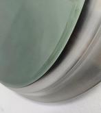 Spiegel - Aluminium, Glas - Geborsteld aluminium met gerookt