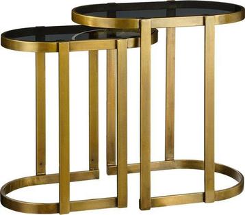 Tweedekans | Mica Decorations Kevin Bijzettafel - Set van 2 beschikbaar voor biedingen