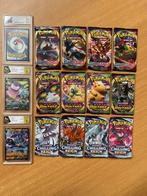The Pokémon Company Card - 12 booster packs with 3 graded