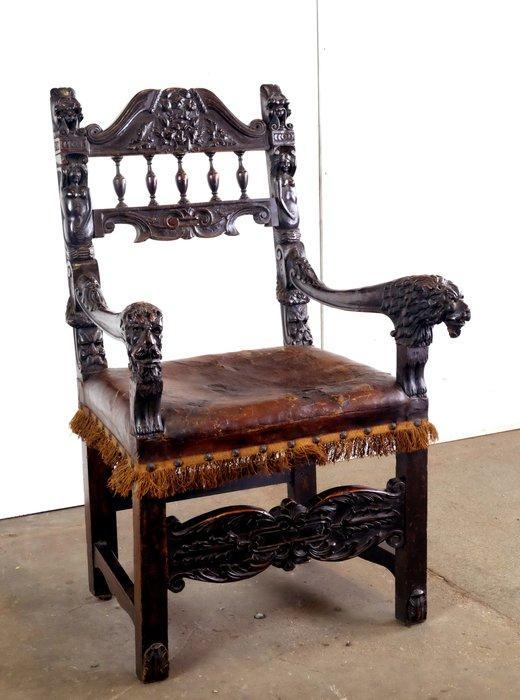 Fauteuil - Walnoot, Antiek en Kunst, Antiek | Overige Antiek