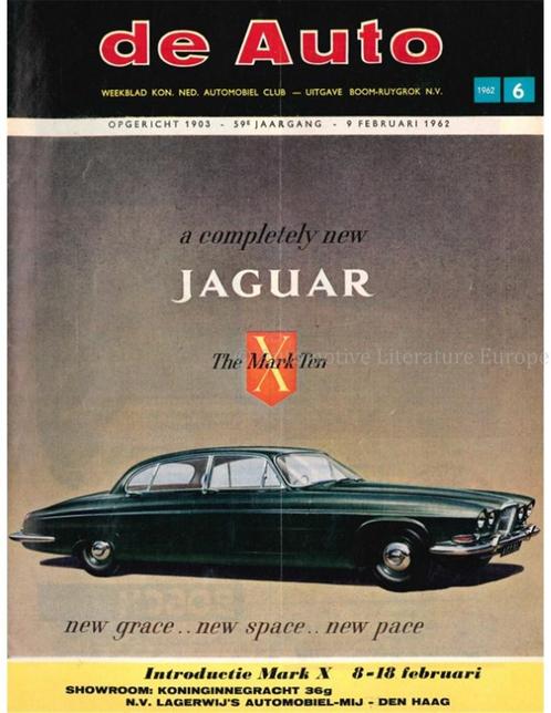 1962 DE AUTO MAGAZINE 06 NEDERLANDS, Livres, Autos | Brochures & Magazines