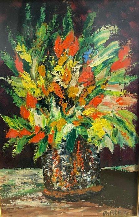 A. Algier - Vaso com Flores, Antiek en Kunst, Kunst | Schilderijen | Klassiek