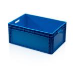 Stapelbak 600x400x270mm euronorm nieuw Blauw (Virgin PP), Doe-het-zelf en Bouw, Kratten en Dozen, Ophalen of Verzenden, Nieuw