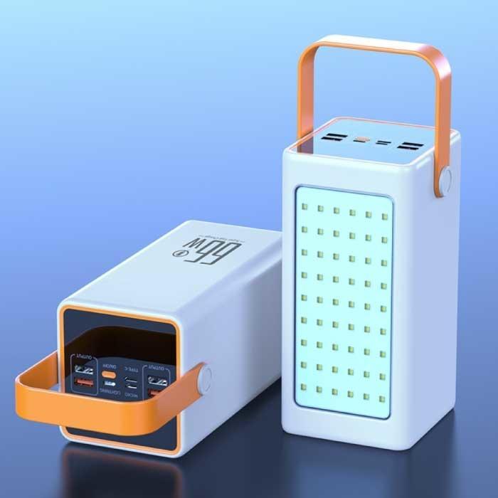 100.000mAh Powerbank met 4 Poorten - 66W Ingebouwde Zaklamp, Telecommunicatie, Powerbanks, Nieuw, Verzenden