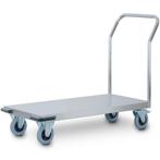Platformwagen | RVS | Max. 500kg | Wielen (Geremd) +, Verzenden, Nieuw in verpakking