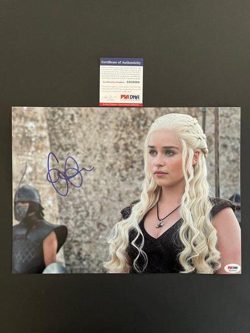 Game of Thrones, Emilia Clarke (Daenerys Targaryen) - Signed, Verzamelen, Film en Tv