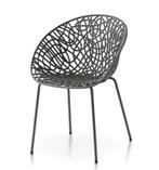 TM Modern Design Plastic Stoel donker grijs, Verzenden, Nieuw