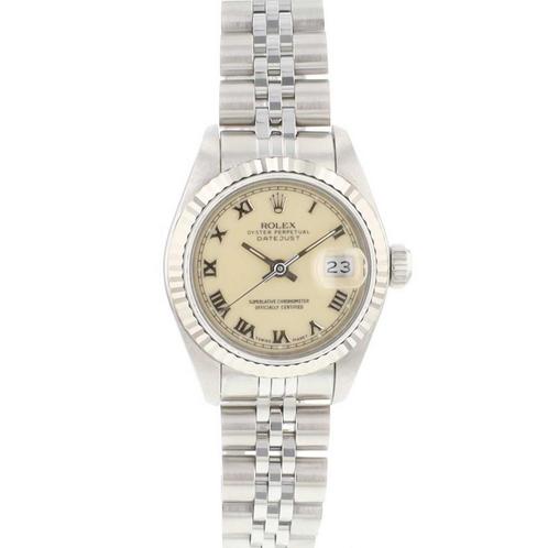 Rolex Lady-Datejust 26 69174 uit 1996, Bijoux, Sacs & Beauté, Montres | Femmes, Envoi