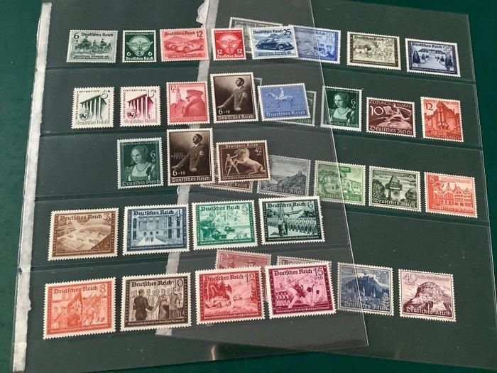 Duitse Rijk 1939 - Jaargang 1939 zonder autosalon met opdruk, Timbres & Monnaies, Timbres | Europe | Allemagne