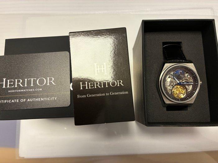 Heritor - Heritor Automatic Daxton Skeleton - Black - Sans, Handtassen en Accessoires, Horloges | Heren