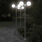 vidaXL Buitenvloerlampen 3 st 215 cm roestvrij staal, Tuin en Terras, Verzenden, Nieuw