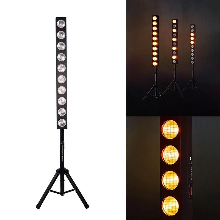 Citronic Amberkleurige LED Blinder Bar Met Statief 10 X 12W, Musique & Instruments, Lumières & Lasers