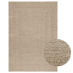 vidaXL Vloerkleed ZIZUR beige binnen en buiten 120x170 cm, Verzenden, Nieuw