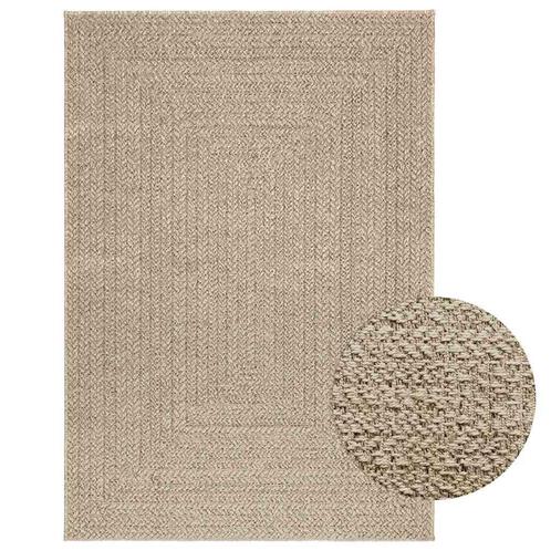 vidaXL Vloerkleed ZIZUR beige binnen en buiten 120x170 cm, Huis en Inrichting, Stoffering | Tapijten en Vloerkleden, Nieuw, Verzenden