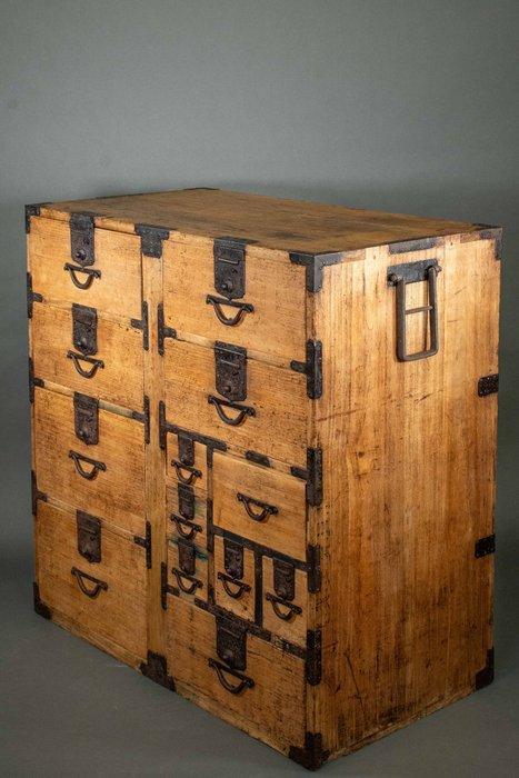Commode - Bois, Une magnifique boîte à documents de marchand, Antiek en Kunst, Antiek | Overige Antiek