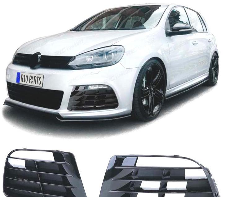 GRILLES VOLKSWAGEN VW GOLF 6 08-12 LOOK R20 NOIR BRILLANT, Auto-onderdelen, Carrosserie, Verzenden