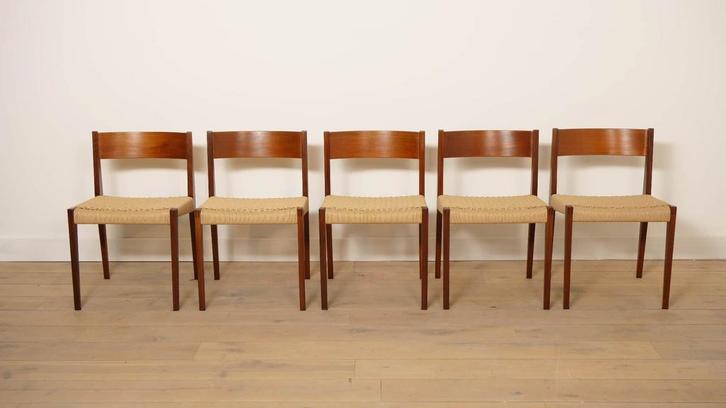 Vintage eetkamerstoel | Cadovius | Pia | Royal Persiennen |, Huis en Inrichting, Stoelen, Ophalen of Verzenden