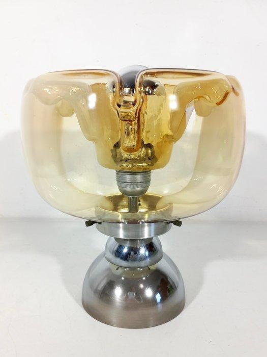 Tafellamp - Staal, Glas - Design 70, Antiek en Kunst, Kunst | Designobjecten