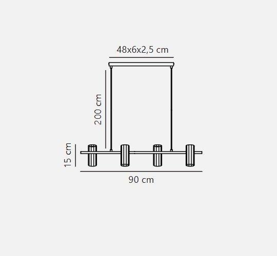Nordlux - Says Who - Plafondlamp - Alanis Pendel Messing -, Antiek en Kunst, Antiek | Verlichting