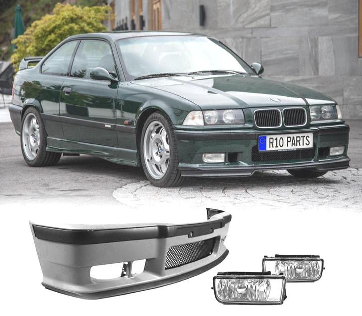 PARE CHOCS + ANTIBROUILLARD BMW E36 LOOK M3 TRANSPARENT, Autos : Pièces & Accessoires, Carrosserie & Tôlerie, Envoi