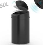 Prullenbak met sensor - Afvalbak - Vuilnisbak - 50 Liter - Z, Verzenden, Nieuw