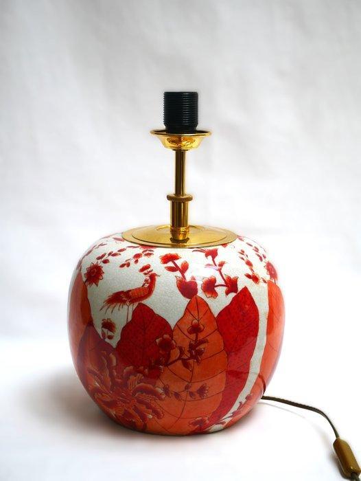 Lamp - Messing, Porselein - gemaakt in Duitsland, Antiek en Kunst, Kunst | Designobjecten