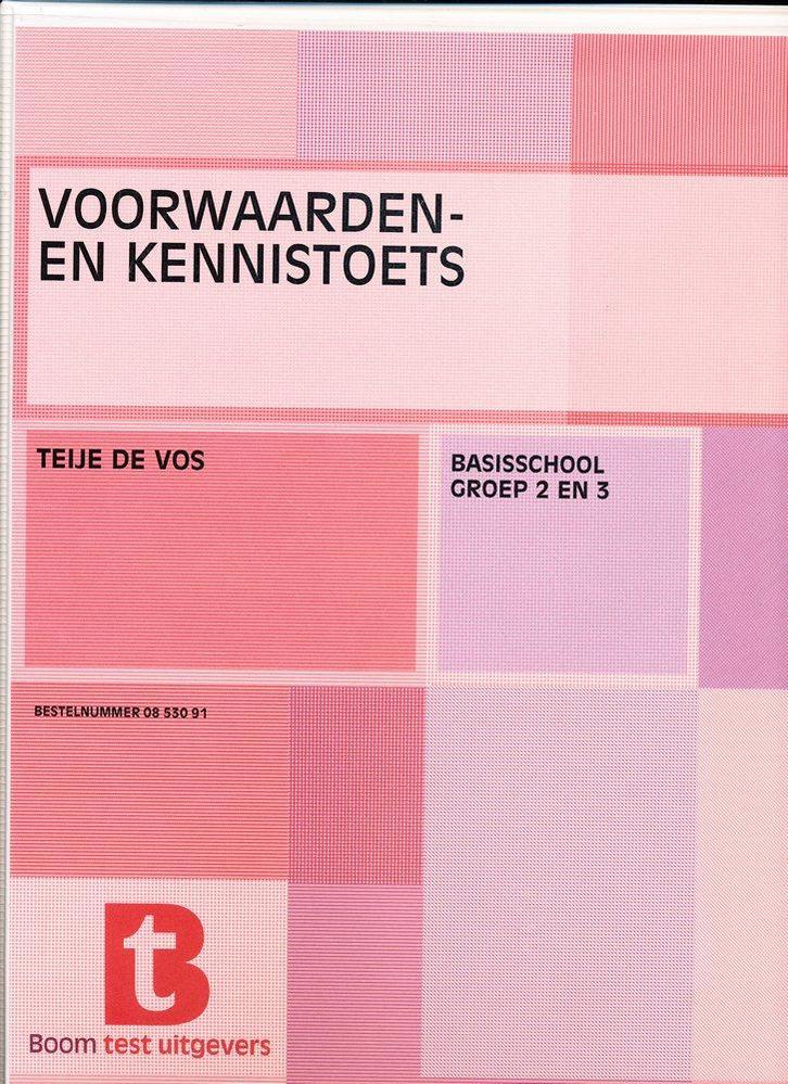 Voorwaarden en Kennistoets gr. 2 en 3, Boeken, Schoolboeken, Verzenden