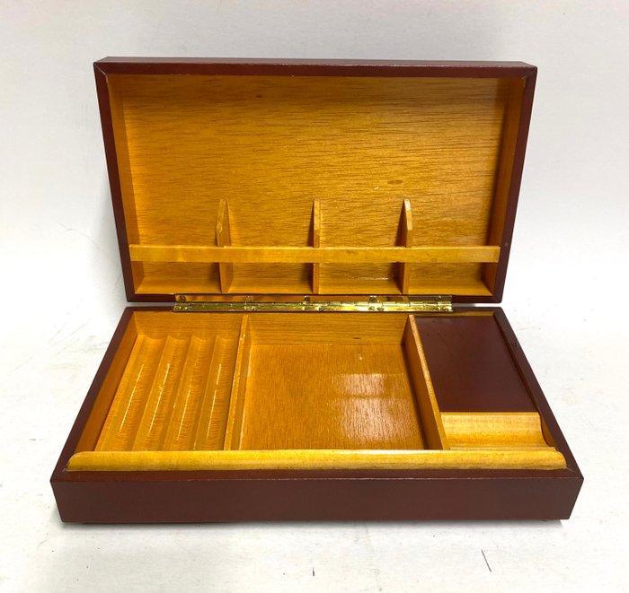 Muziekdoos - Italië - 1960-1970 - Legno Pelle, Antiek en Kunst, Curiosa en Brocante