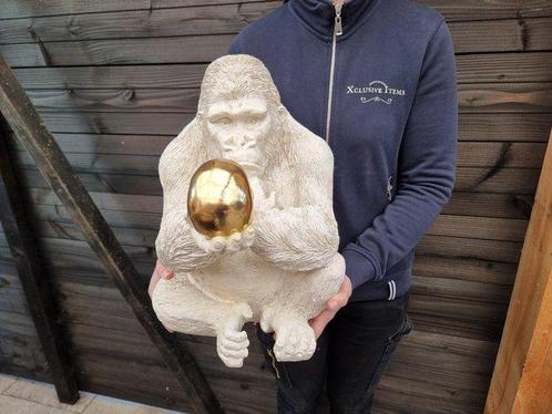 Beeld, XL Darwin Gorilla - 43 cm - Hars, Antiek en Kunst, Curiosa en Brocante