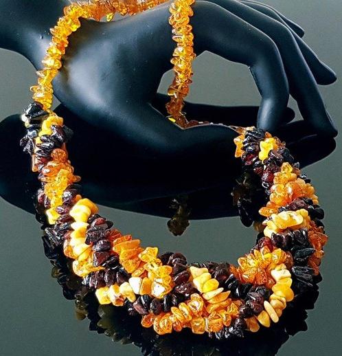 Amber Vintage Natuurlijke Baltische Amber Ketting- 50 g, Verzamelen, Mineralen en Fossielen