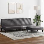 vidaXL 2-delige Loungeset kunstleer grijs, Huis en Inrichting, Verzenden, Nieuw