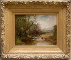 The Barbizon School (XIX) - Forest stream, Antiek en Kunst