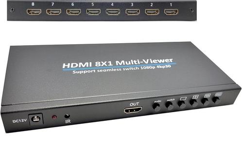 DrPhone MultiVision3 - Multi HDMI Viewer - 8x1 Quad, TV, Hi-fi & Vidéo, Câbles audio & Câbles de télévision, Envoi
