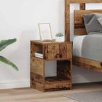 vidaXL Bijzettafel 2 pcs Oudhout 30,5 x 30 x 45 cm Bewerkt, Verzenden