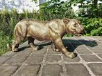Beeld, 80 cm long panther in very fine finish - 39 cm -