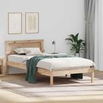vidaXL Bedframe met hoofdeinde Bruin 75 x 190 cm Massief, Huis en Inrichting, Verzenden, Nieuw