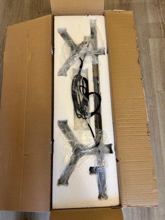 Kroonluchter - Glas, Metaal - Nieuwe vering, Antiquités & Art, Art | Objets design